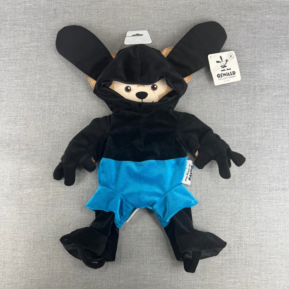 Disney Parks Duffy Bear Oswald The Lucky Rabbit Costume Outfit 17" Plush NWT